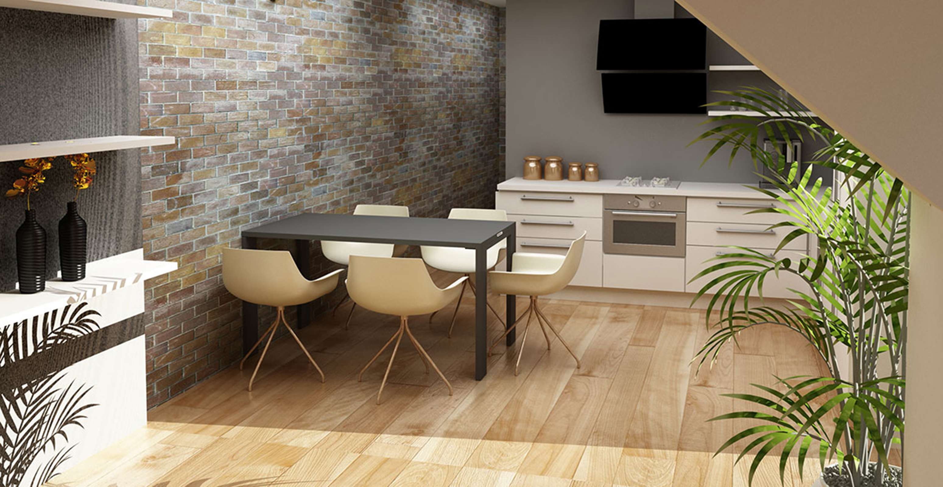 wall kitchen table
